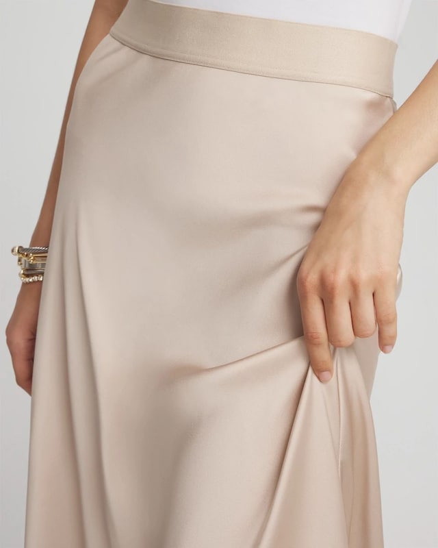 Black Label Satin Skirt - image 4